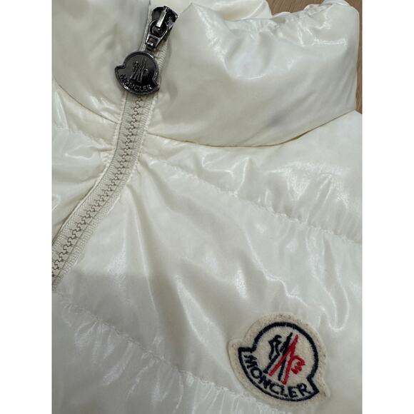Moncler Puffer Down Ghany Gilet Vest White Size 1 (Small) $1025 - Picture 4 of 10